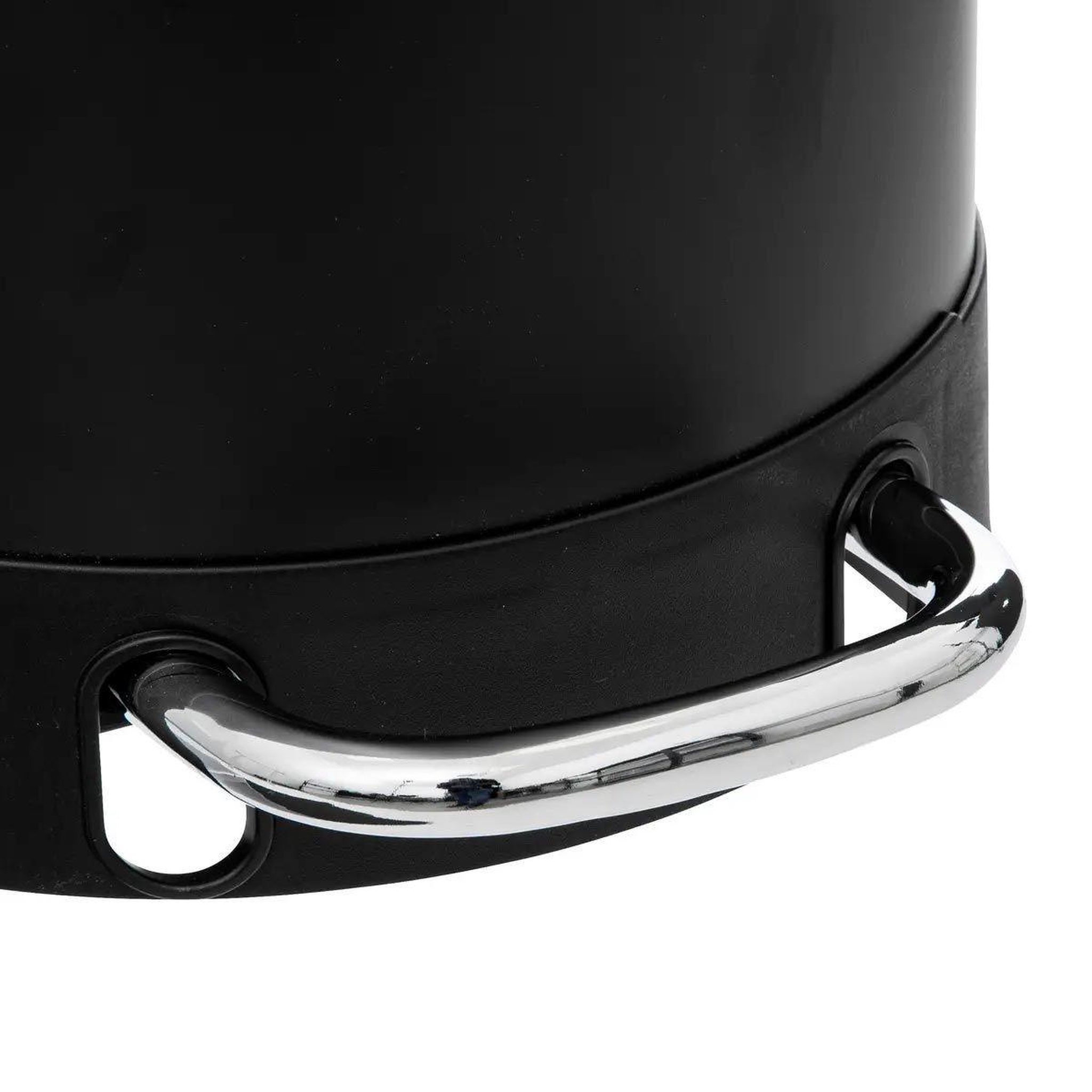 Voir la diapositive 5 : FIVE Poubelle de cuisine fine en métal  ariane  30l noir
