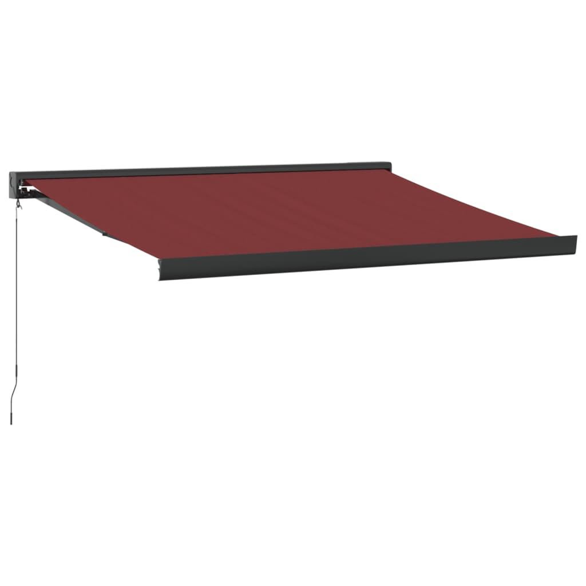 Voir la diapositive 2 : VIDAXL Auvent manuel retractable bordeaux 300x250 cm
