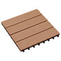 Voir la diapositive 3 : VIDAXL Carreaux de terrasse 22 pcs 30 x 30 cm 2 m^2 WPC Teck