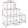 Voir la diapositive 6 : VIDAXL Cubes de rangement 6 pcs Transparent PP