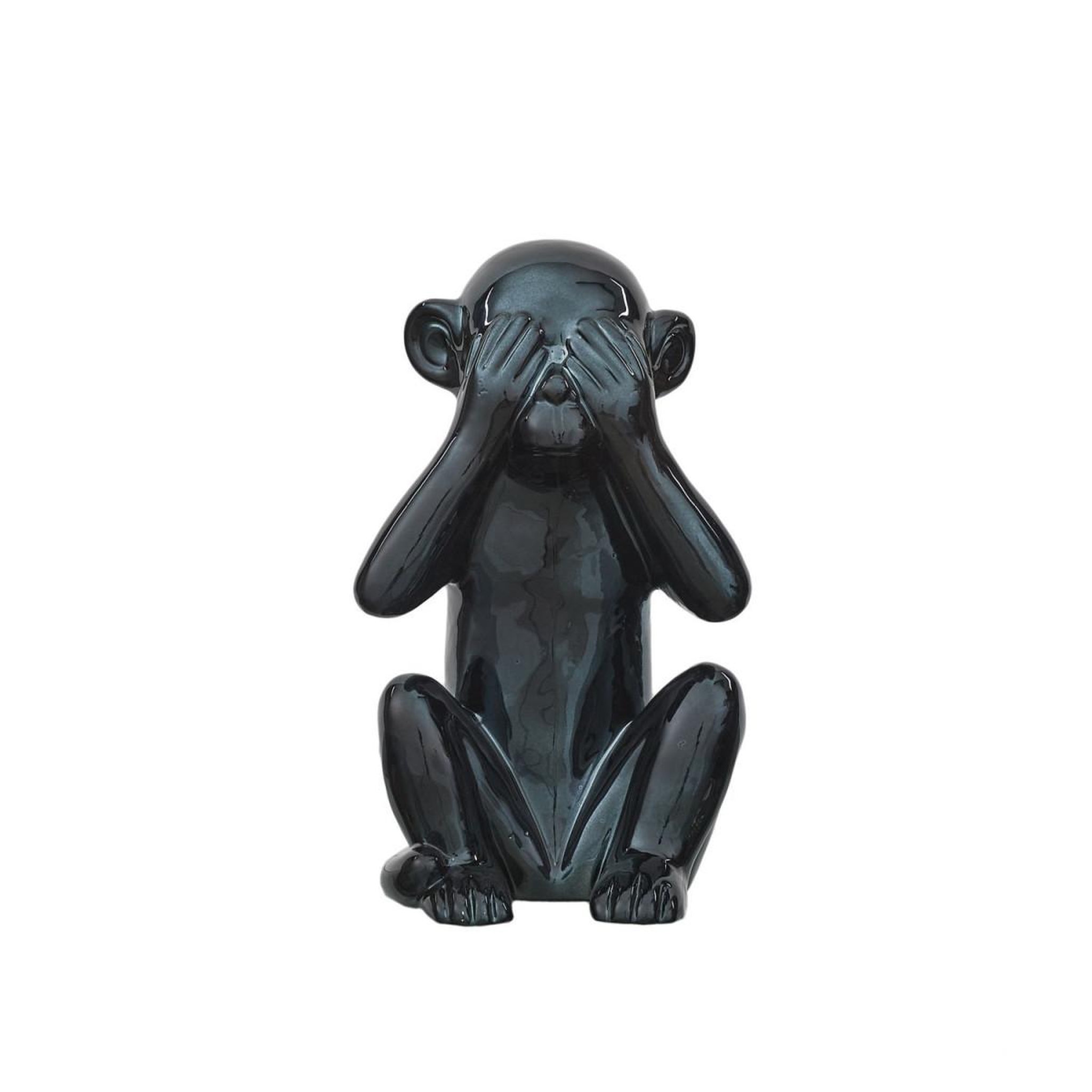 Voir la diapositive 2 : The Home Deco Factory Statuette déco  singe  28cm noir