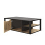 Voir la diapositive 4 : GAMI Table basse style industriel avec coffre central et étagères NEWTON