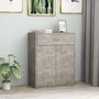 Voir la diapositive 1 : VIDAXL Buffet Gris beton 60x30x75 cm Bois d'ingenierie