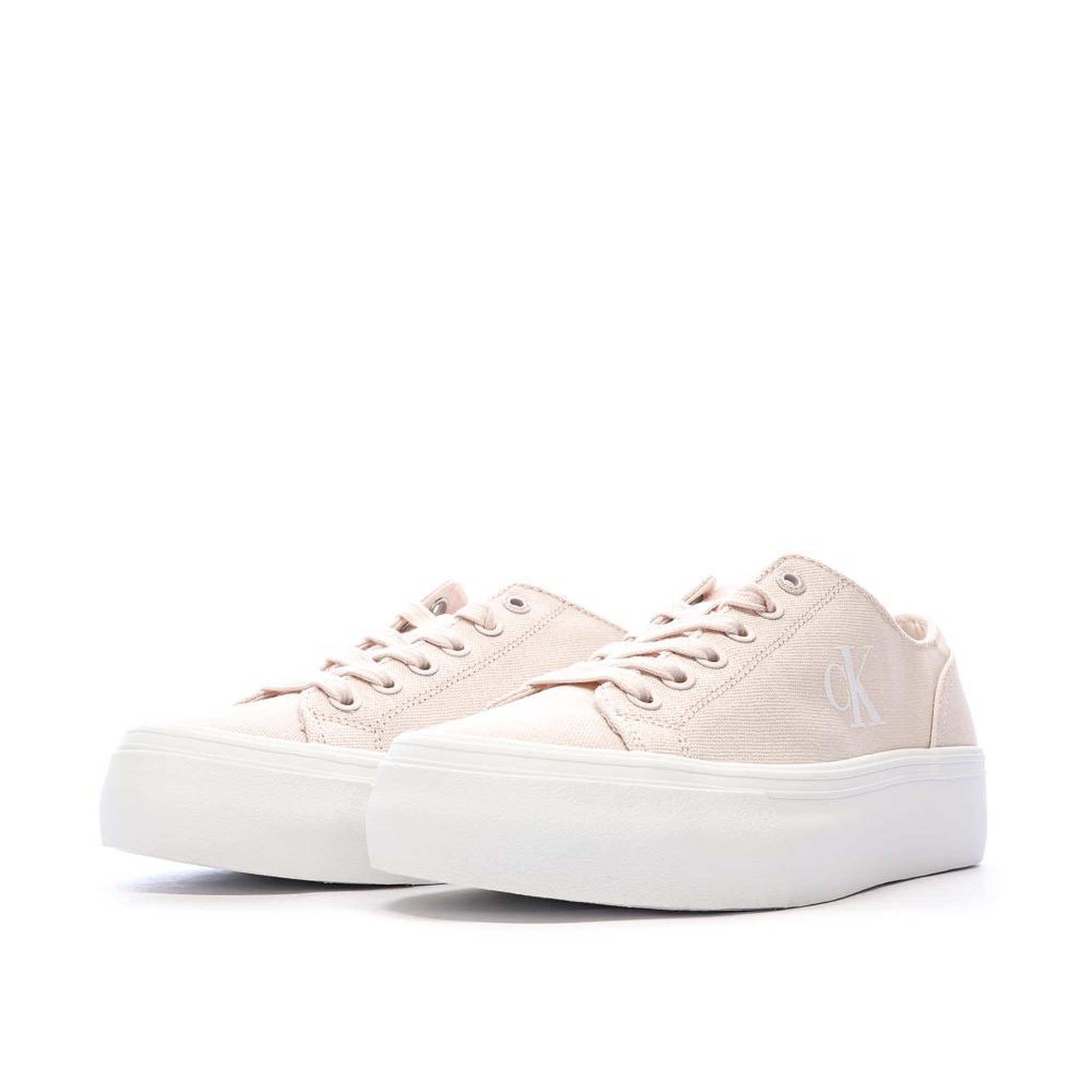 Voir la diapositive 3 : CALVIN KLEIN JEANS Baskets roses femme calvin klein jeans vulc