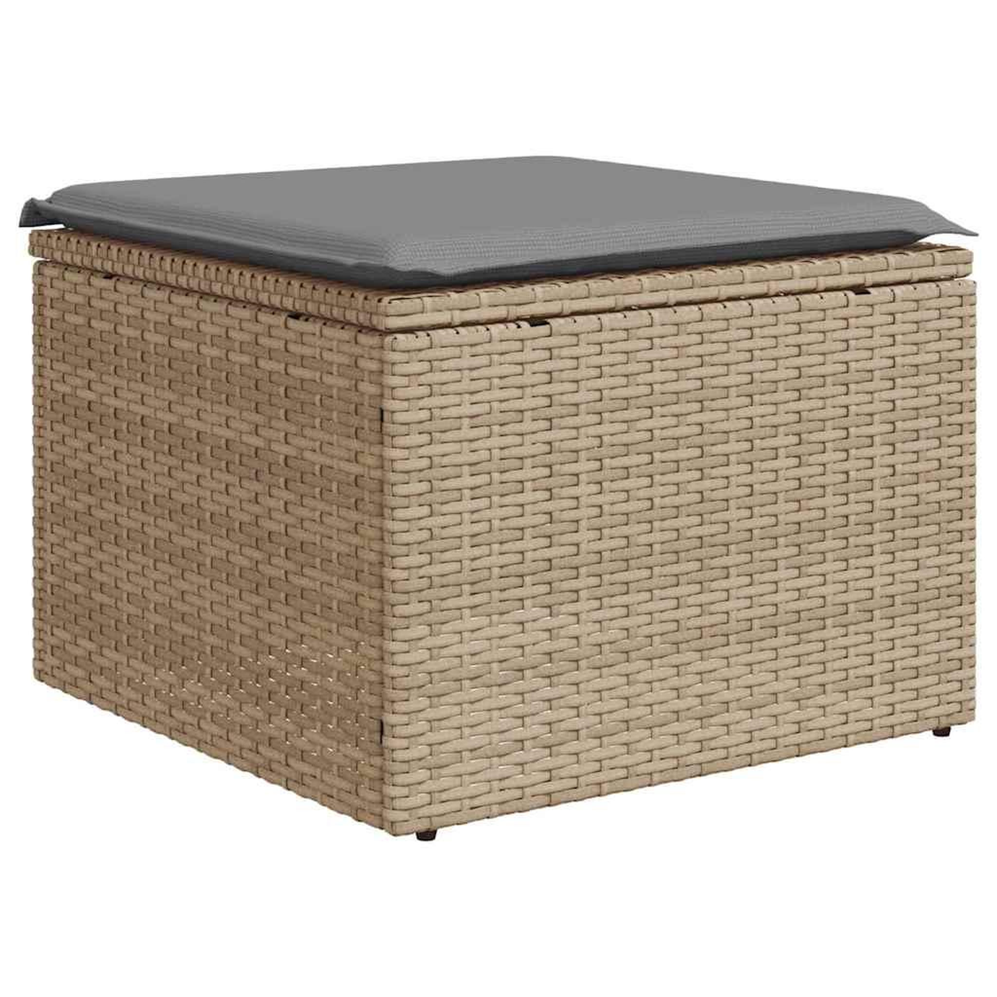 Voir la diapositive 5 : VIDAXL Salon de jardin avec coussins 7 pcs gris clair resine tressee