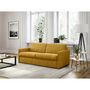 Voir la diapositive 6 : Canapé convertible 140 cm  système couchage express 3 places en tissu Gris clair ALICE 