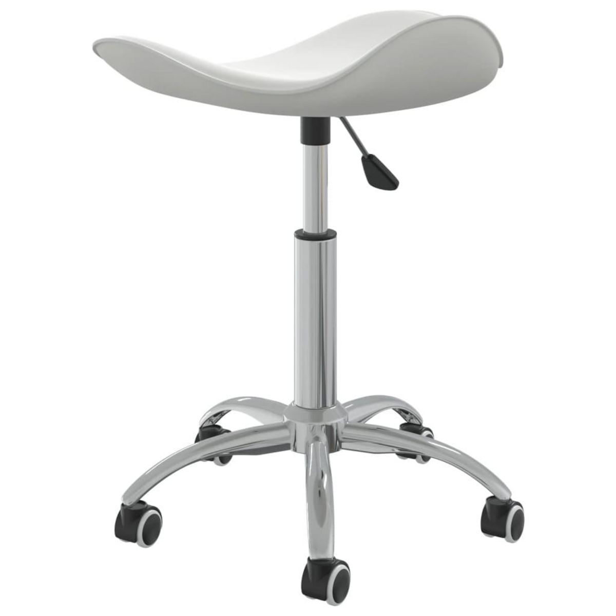 VIDAXL Chaise de bureau Blanc Similicuir
