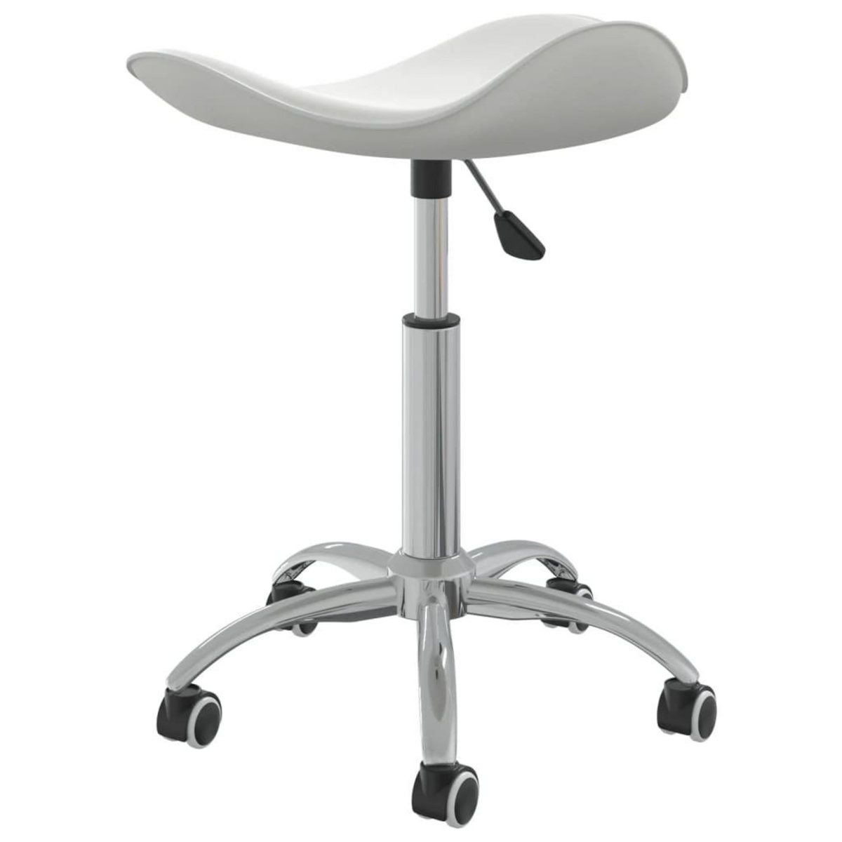 VIDAXL Chaise de bureau Blanc Similicuir