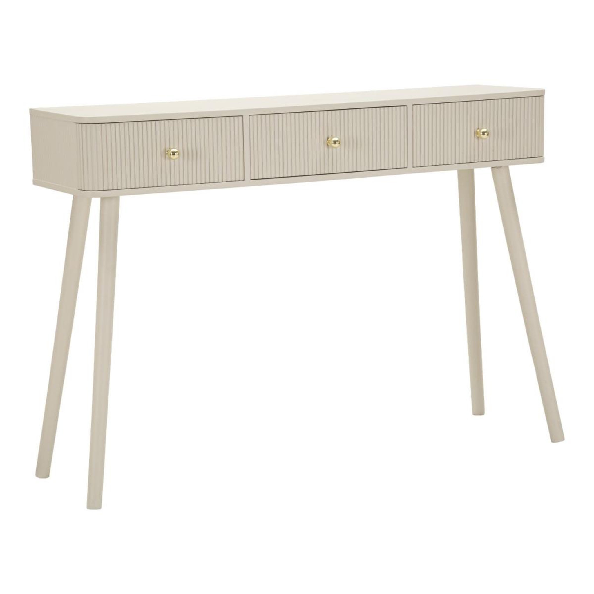 Paris Prix Console 3 tiroirs  shy  108cm blanc