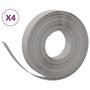 Voir la diapositive 2 : VIDAXL Bordures de jardin 4 pcs gris 10 m 10 cm polyethylene