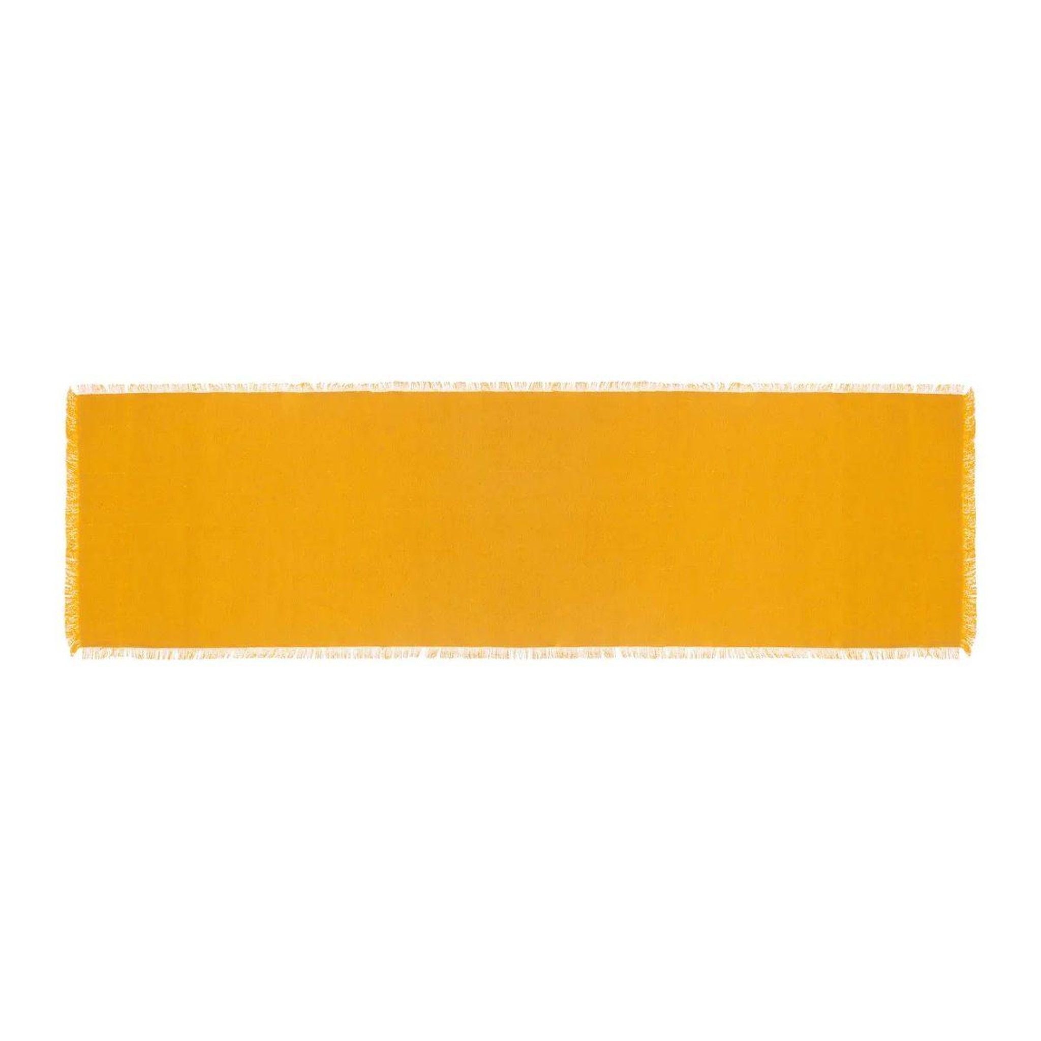 SECRET DE GOURMET Chemin de table  maha  38x140cm jaune