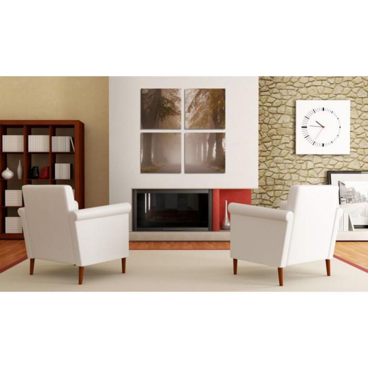 Paris Prix Tableau Imprimé  Avenue Brumeuse