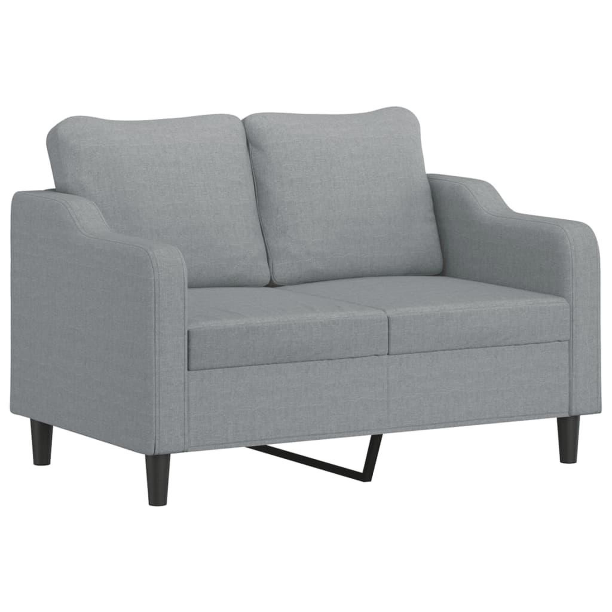 Voir la diapositive 4 : VIDAXL Ensemble de canapes 3 pcs coussins gris clair tissu