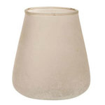 Paris Prix Photophore Design en Verre  Poudré  16cm Rose