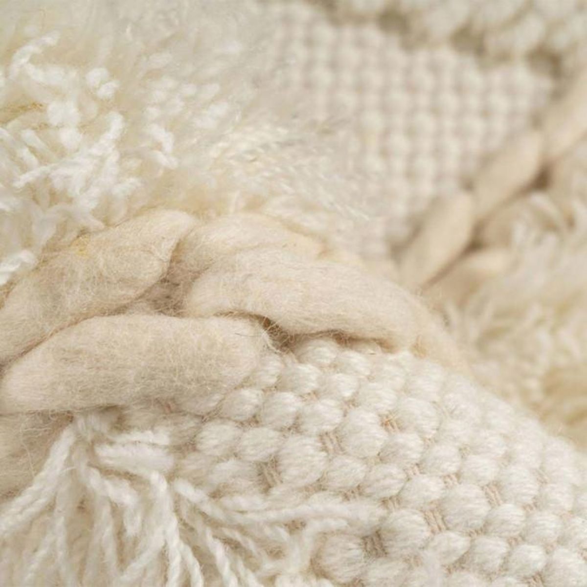 Paris Prix Tapis Bohème Tissé à la Main  Bohist  160cm Crème