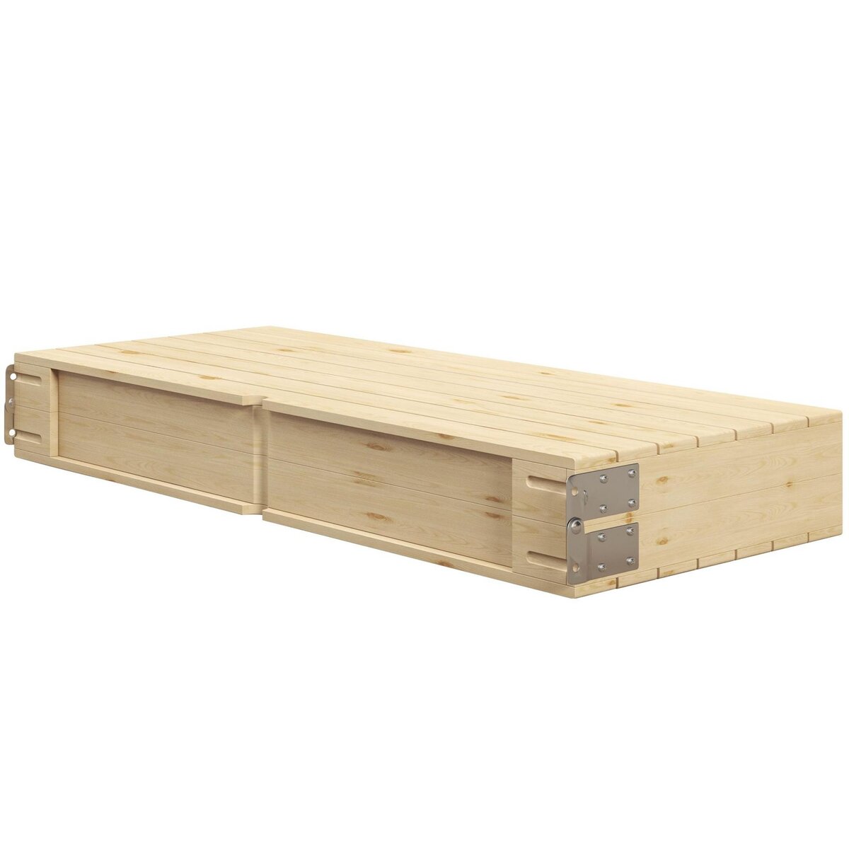 OUTSUNNY Ensemble table et chaise de camping pliable forme valise alu bois