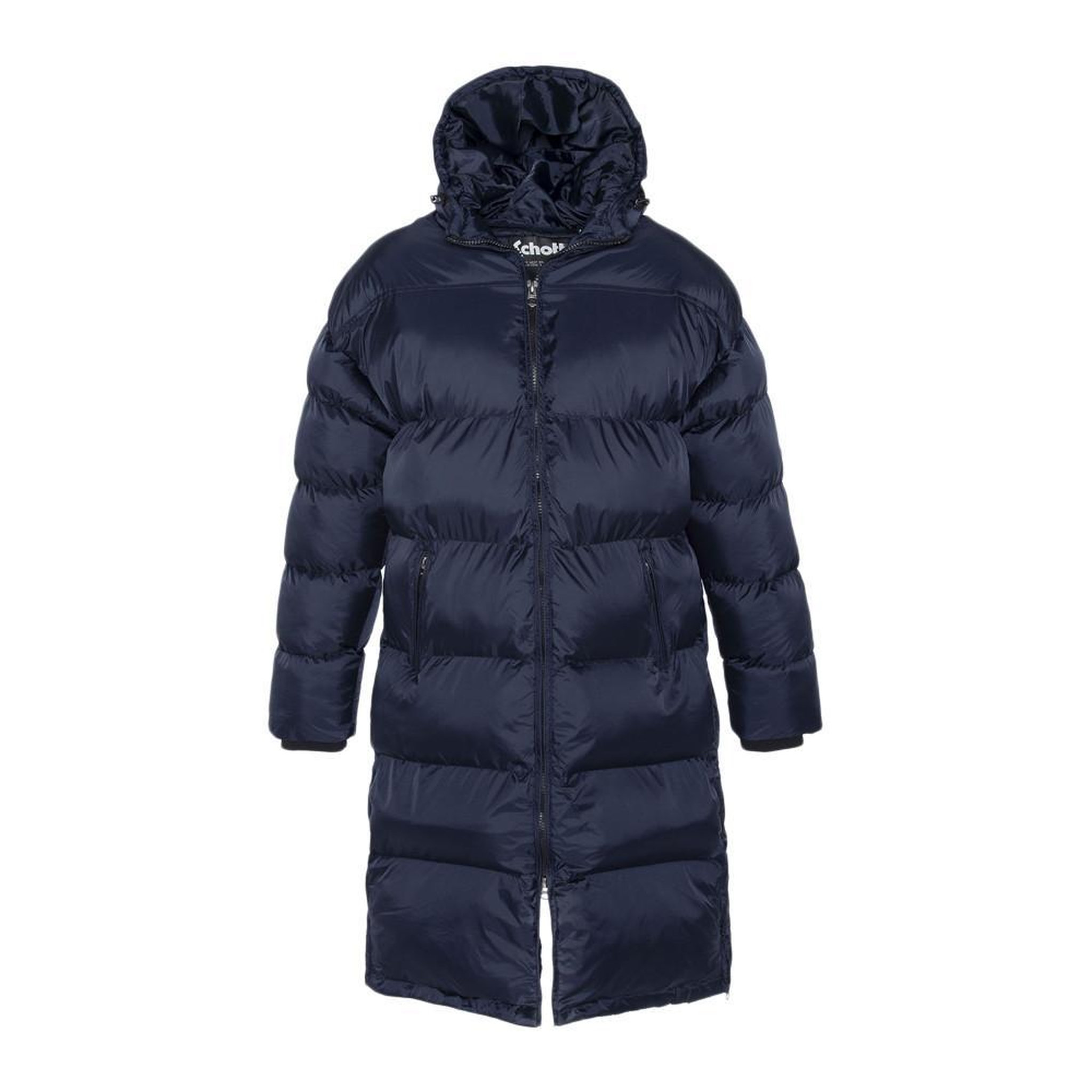 Voir la diapositive 1 : Schott Doudoune Marine Homme Schott Extra Longue