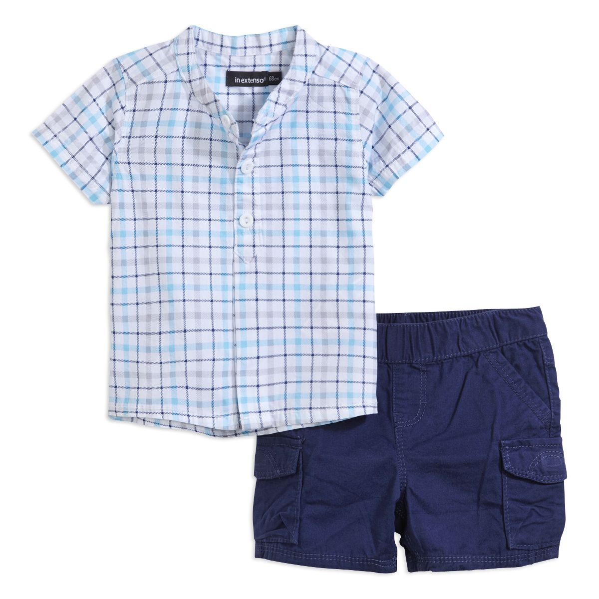 IN EXTENSO Ensemble chemise + bermuda bébé