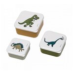 Petit Jour Set de 3 Lunch box Les dinosaures