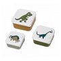 Voir la diapositive 1 : Petit Jour Set de 3 Lunch box Les dinosaures