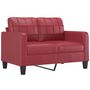 Voir la diapositive 3 : VIDAXL Ensemble de canapes 3 pcs et coussins Rouge bordeaux Similicuir