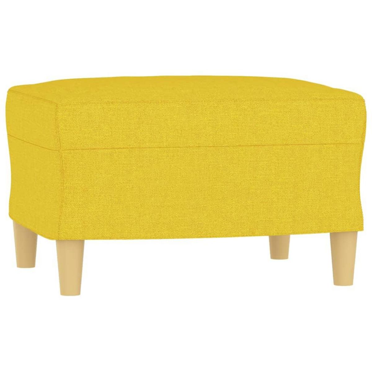 VIDAXL Ensemble de canapes 3 pcs avec coussins Jaune clair Tissu