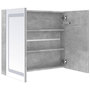 Voir la diapositive 5 : VIDAXL Armoire de salle de bain a miroir LED Gris beton 80x12x68 cm