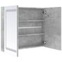 Voir la diapositive 5 : VIDAXL Armoire de salle de bain a miroir LED Gris beton 80x12x68 cm