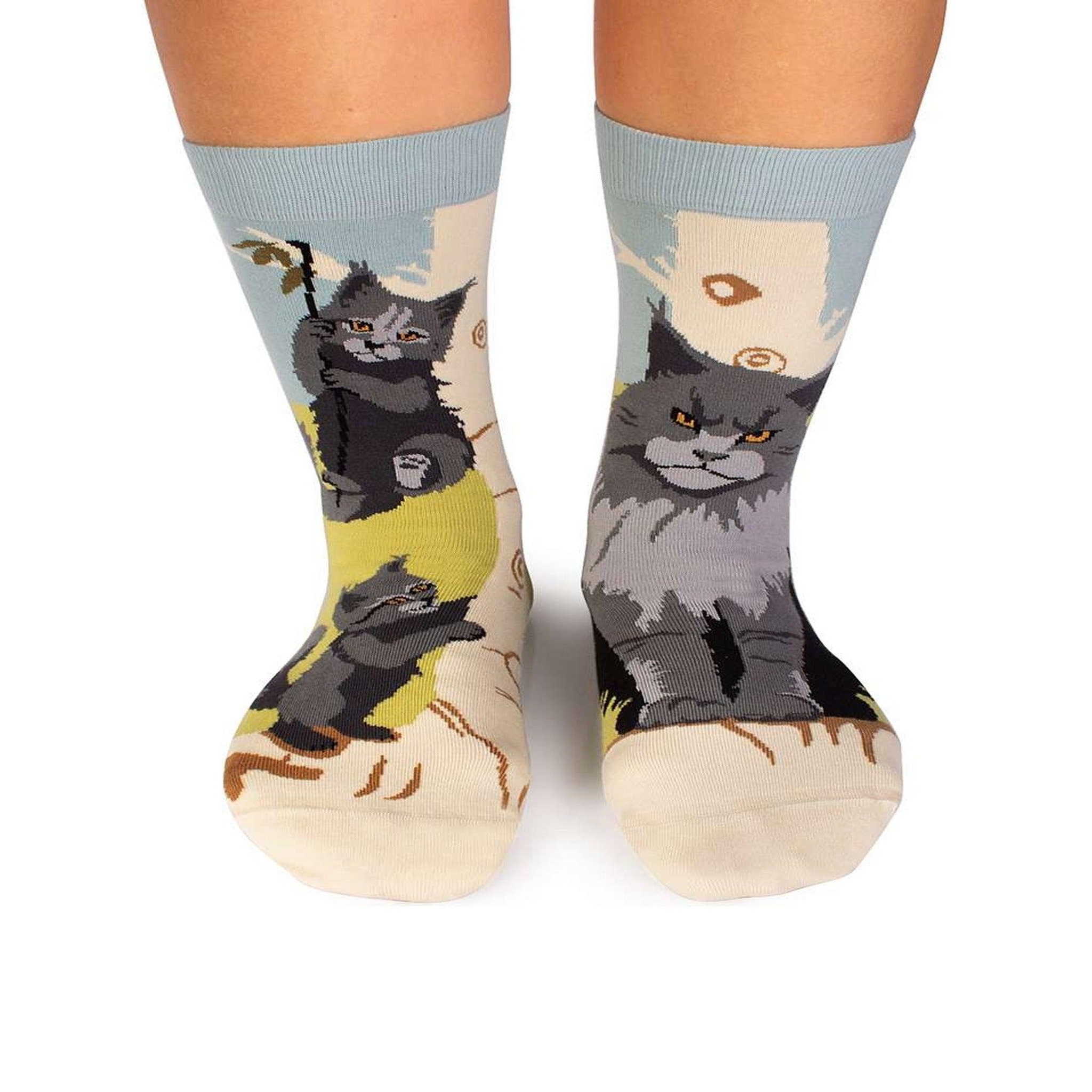 PIRIN HILL Chaussettes Arty Chats Maine Coon. Coloris disponibles : Multicolore