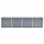 Voir la diapositive 3 : VIDAXL Lit sureleve de jardin Acier galvanise 320x80x77 cm Gris