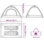 Voir la diapositive 6 : VIDAXL Tente de camping 2 personnes tissu occultant liberation rapide