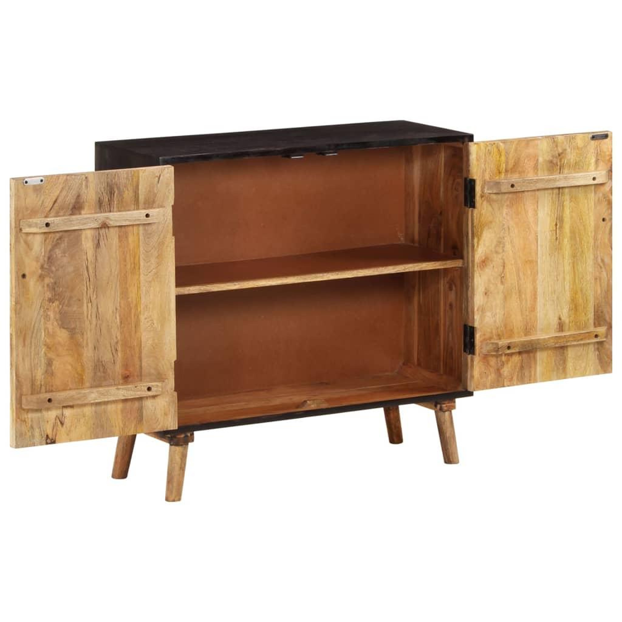 Voir la diapositive 3 : VIDAXL Buffet Bois de manguier massif 85x30x75 cm