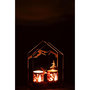 Voir la diapositive 6 : Paris Prix Photophore Maison en Métal  Chalet  22cm Marron