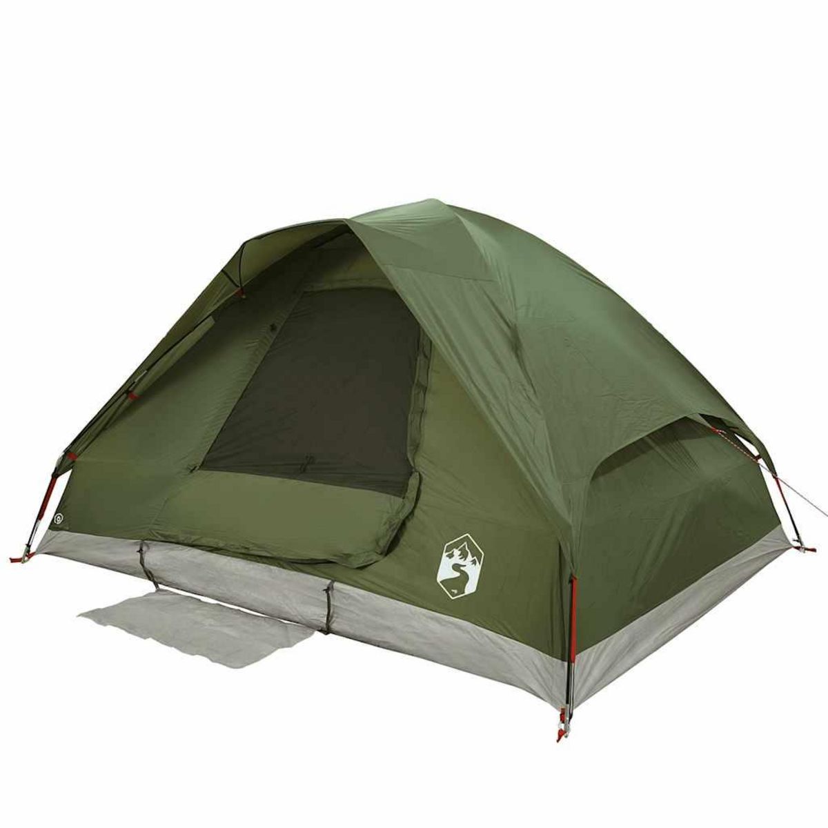 VIDAXL Tente de camping a dome 4 personnes vert olive impermeable