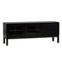Voir la diapositive 1 : Paris Prix Meuble TV 2 Portes & 2 Tiroirs  Alcoa  150cm Noir