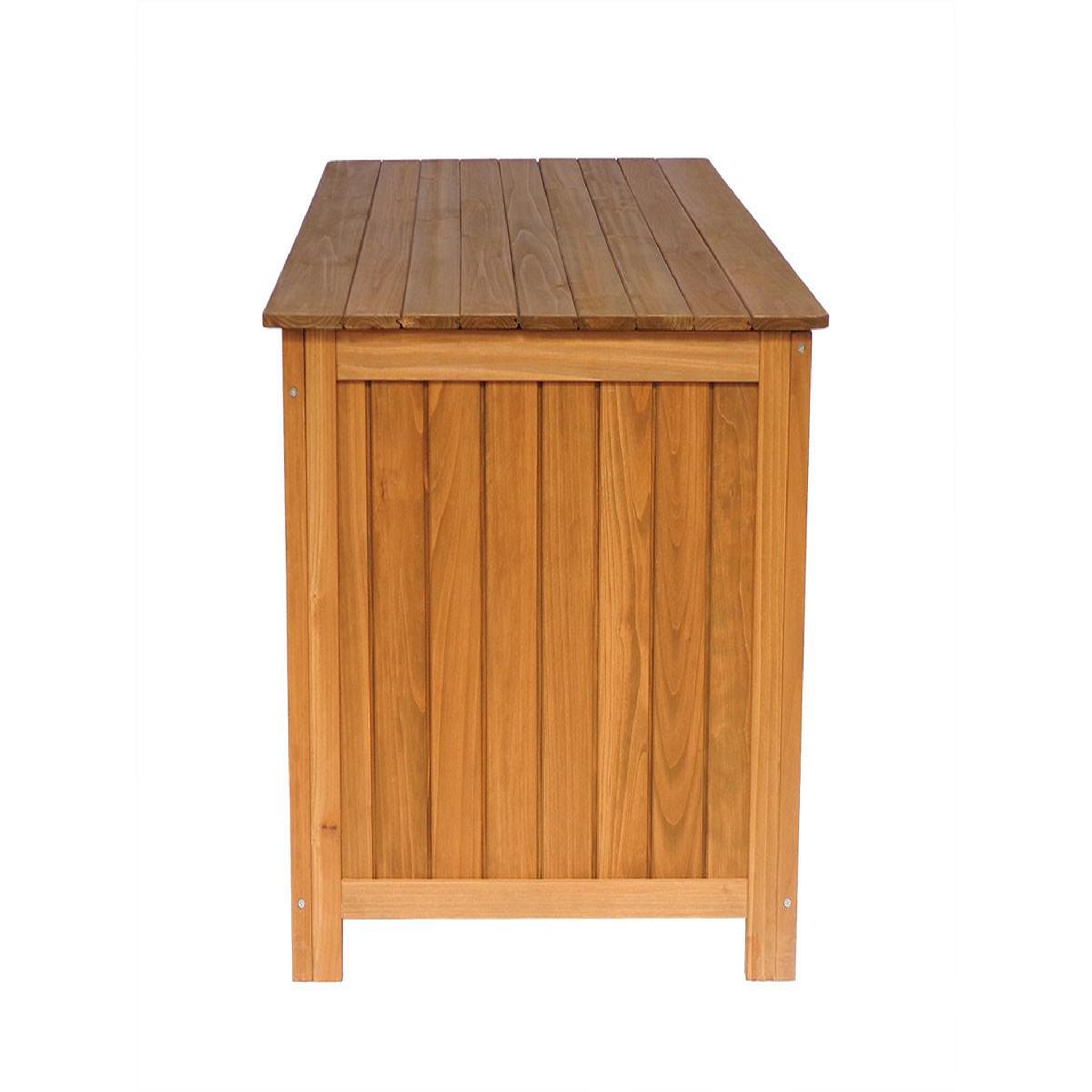 Voir la diapositive 3 : Habitat et Jardin Coffre de jardin en bois  Macao  - 130 x 64 x 60 cm - Marron