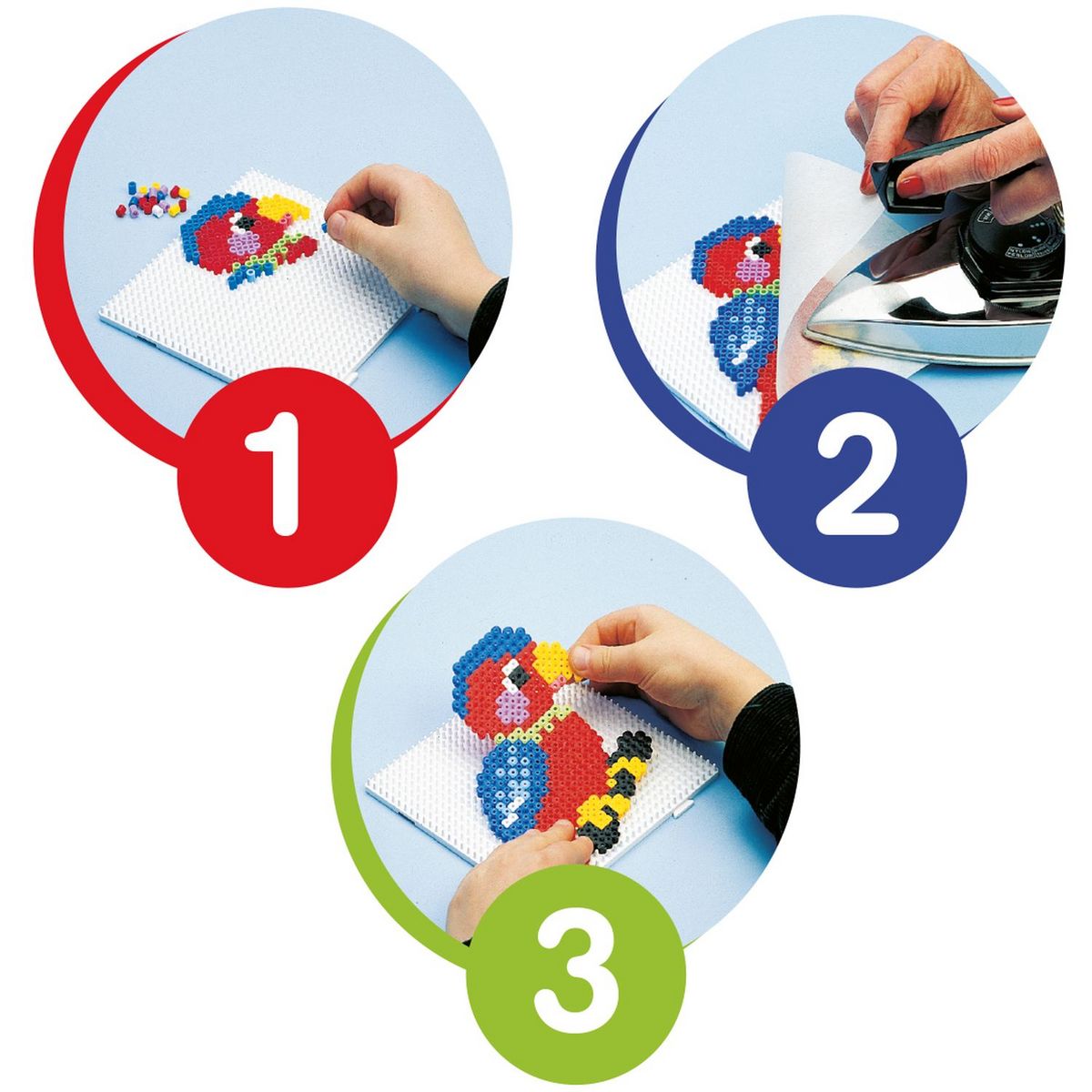 JBM Valisette de 6000 perles à repasser + 32 modèles