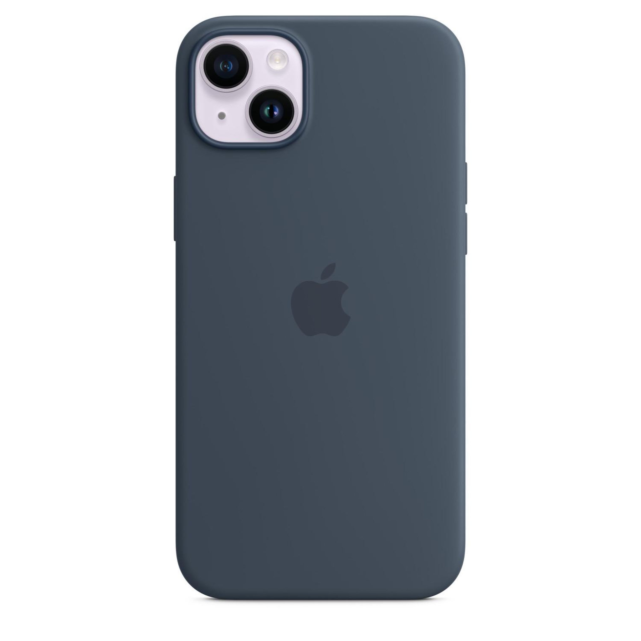 Voir la diapositive 3 : APPLE Coque en silicone avec MagSafe pour Apple iPhone 14 Plus Bleu orage