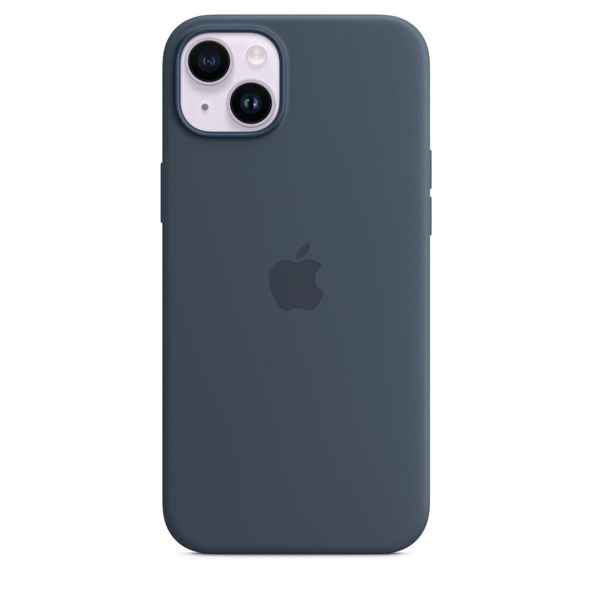 APPLE Coque en silicone avec MagSafe pour Apple iPhone 14 Plus Bleu orage