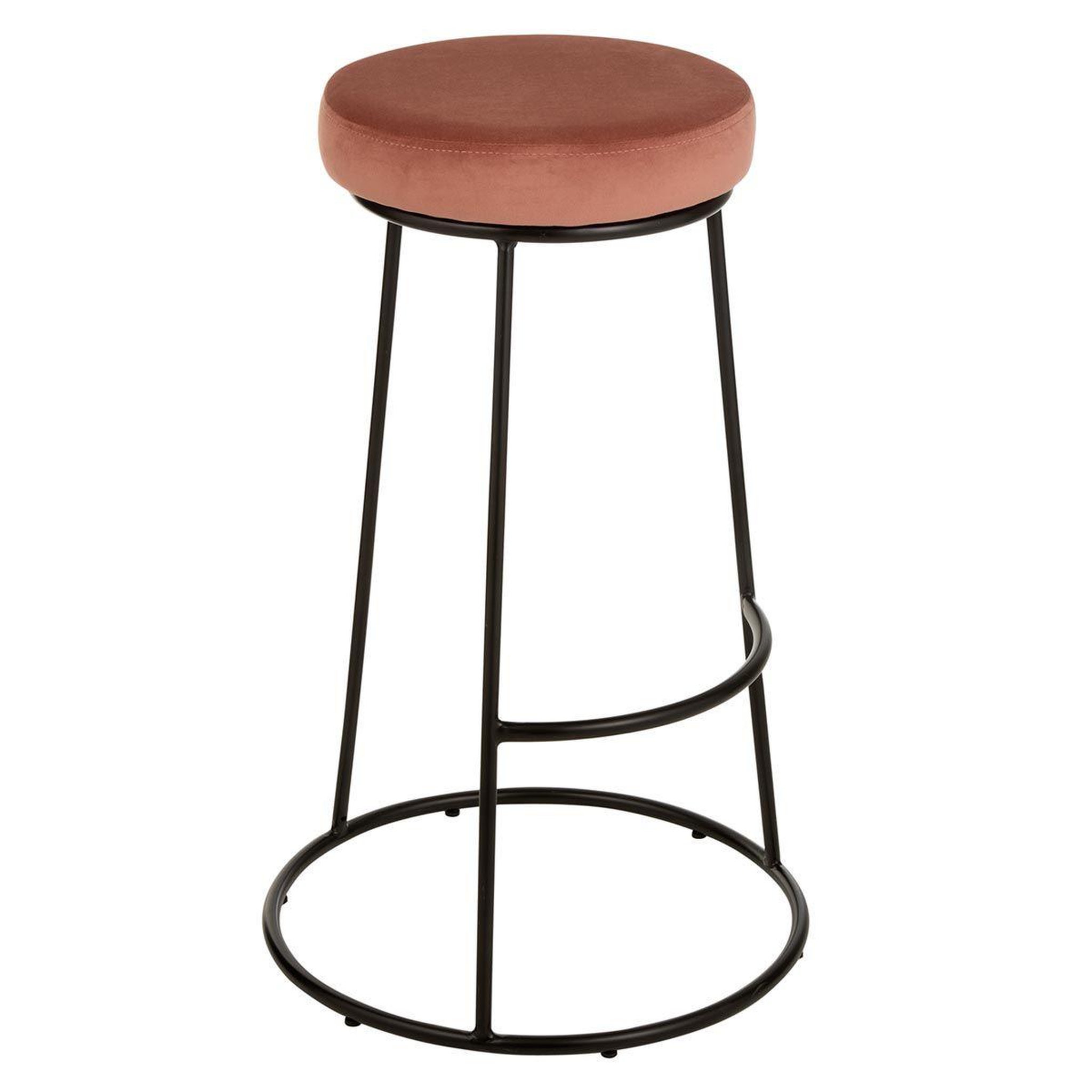 Voir la diapositive 3 : J-LINE Galette de chaise ronde  assise  34cm rose