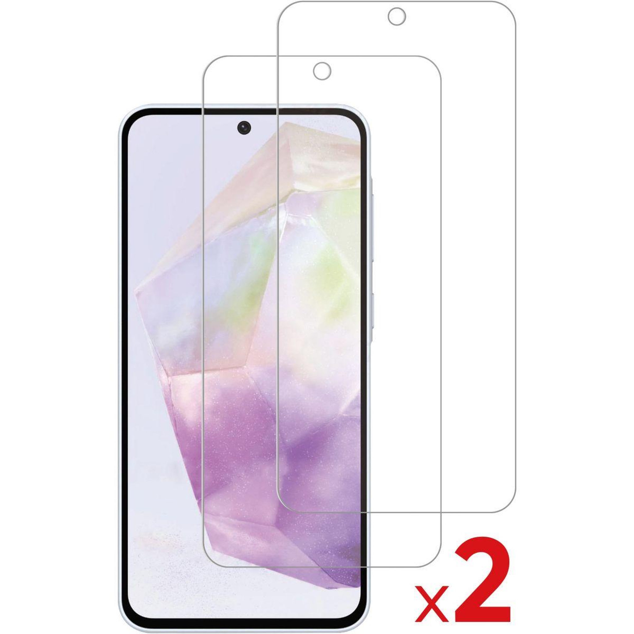 Voir la diapositive 3 : ESSENTIEL B Pack Samsung A36 A56  coque + verre trempé