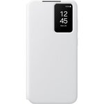 Samsung Etui Folio Clear View Cover avec porte carte pour Samsung Galaxy S24 FE Blanc