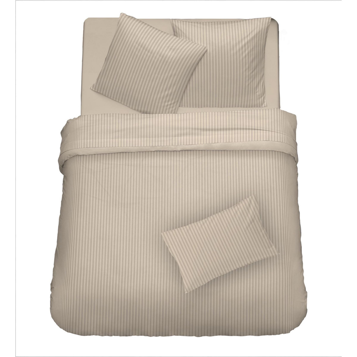 Parure de drap unie en satin de coton 70 fils 