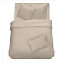 Voir la diapositive 2 : Parure de drap unie en satin de coton 70 fils 