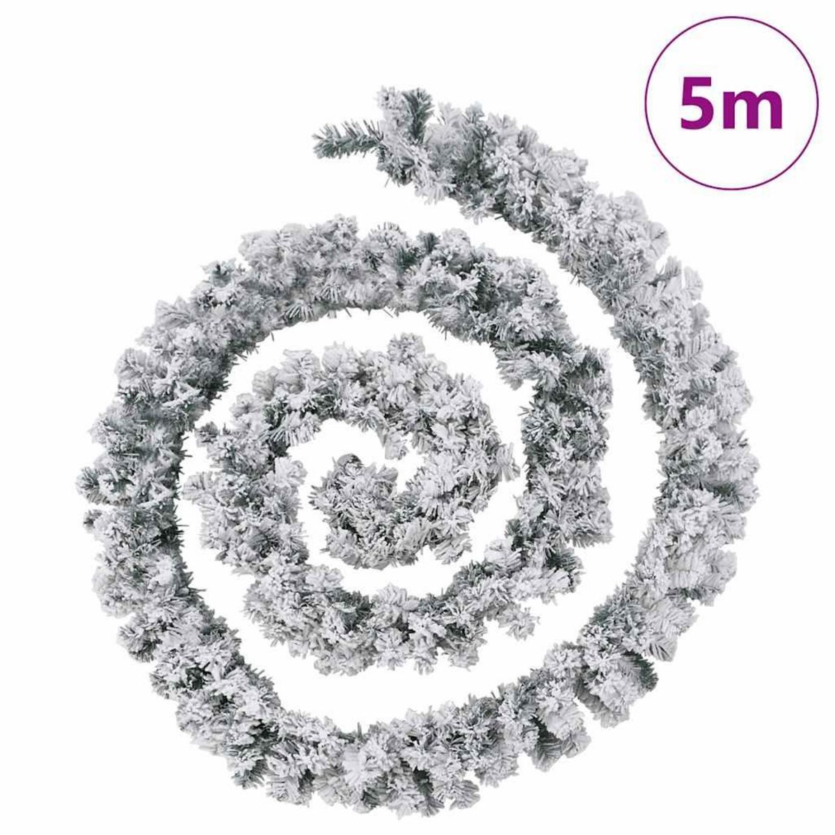 VIDAXL Guirlande de Noël avec lumieres LED vert 5 m PVC