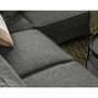 Voir la diapositive 5 : BEST MOBILIER Molly - canapé d'angle droit 5 places convertible en tissu