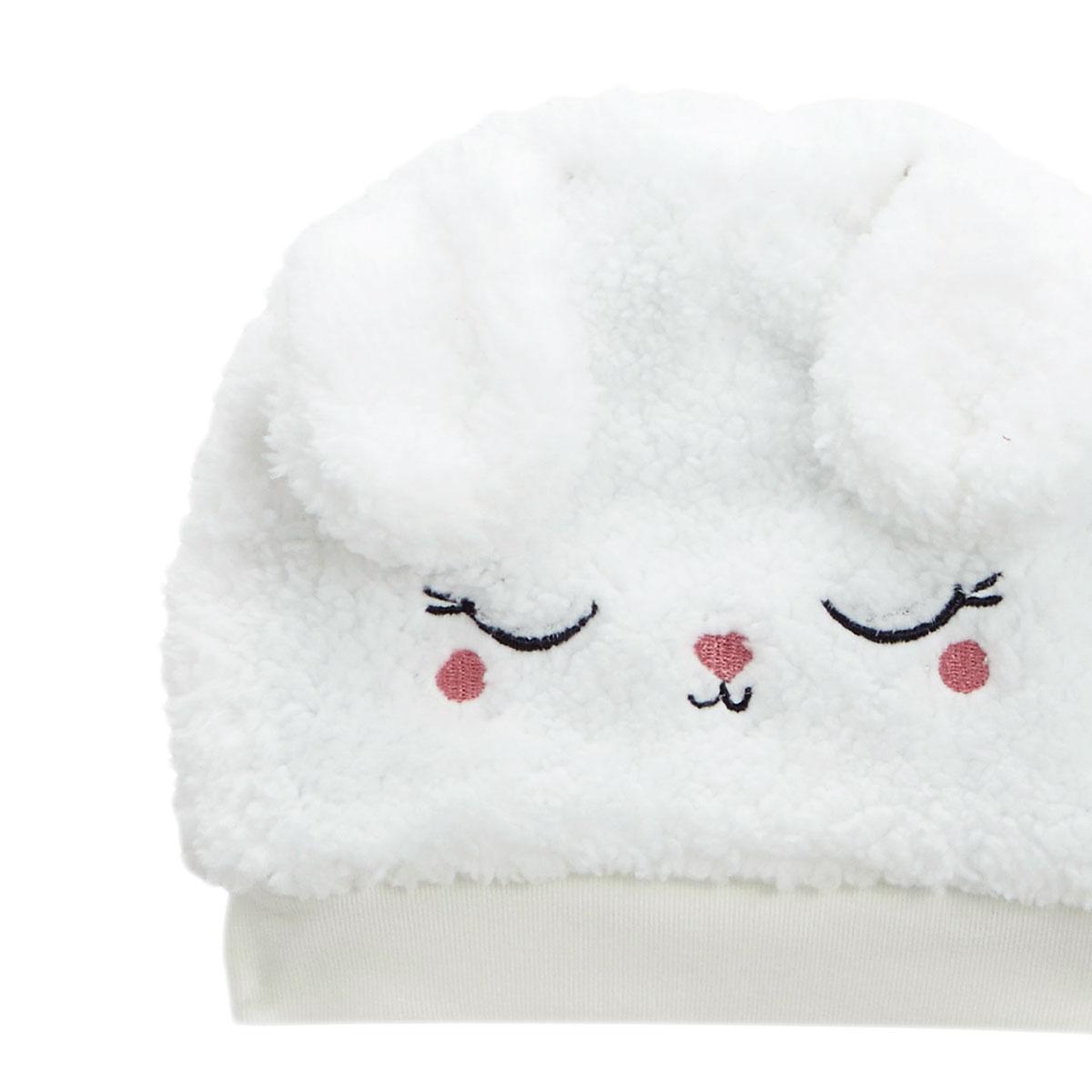Voir la diapositive 3 : Petit Béguin Bonnet bébé en sherpa + moufles Alaska