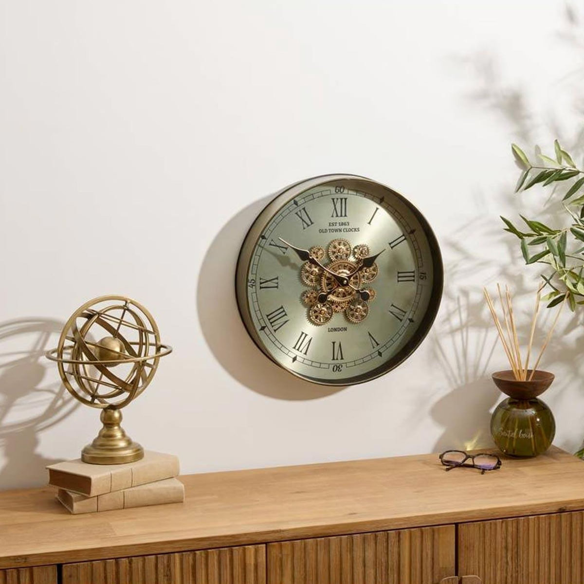 ATMOSPHERA Horloge Murale Avec Mécanisme  Michel  45cm Vert