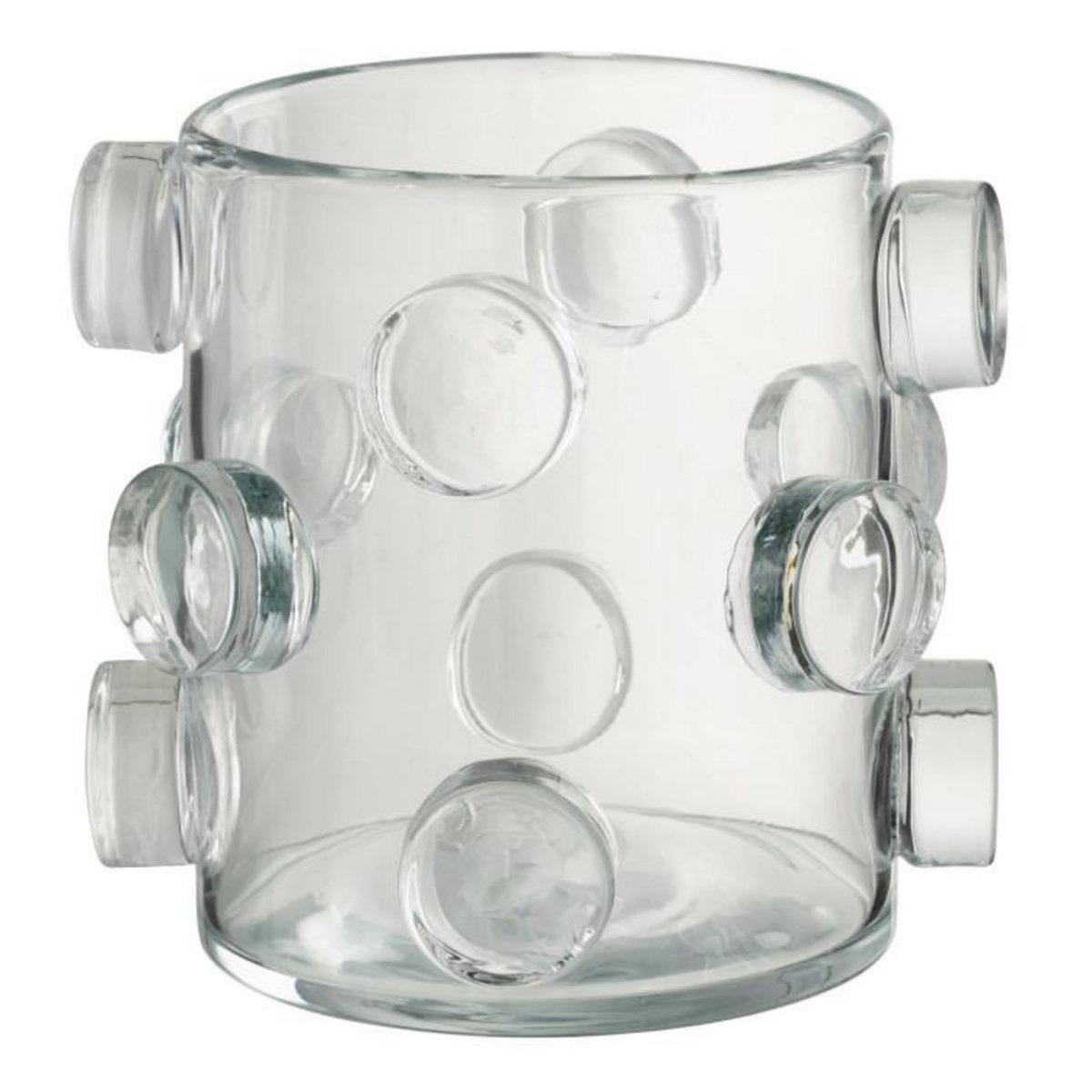 Paris Prix Vase Design en Verre  Pebbles  20cm Transparent