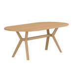 Paris Prix Table de Jardin Ovale en Teck  Kenya  200cm Naturel